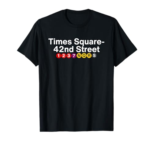 Times Square New York Subway Station Signs, NYC Trains T-Shirt