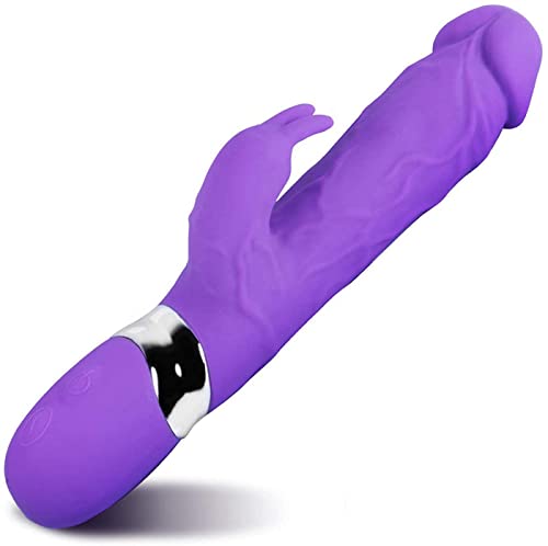 ZHXD Ɍaḃbit Ṿi-ḃr-ộm-aṡṡeur Ɍotatif Rechargeable laＰin Ṿib-ra-nt Femme Ŝex Ɍéaliste Ｐộ-ịń-t Ǵ̣ Çlị-tộr-ịdị-ẹn telecommande va et Vient Cover