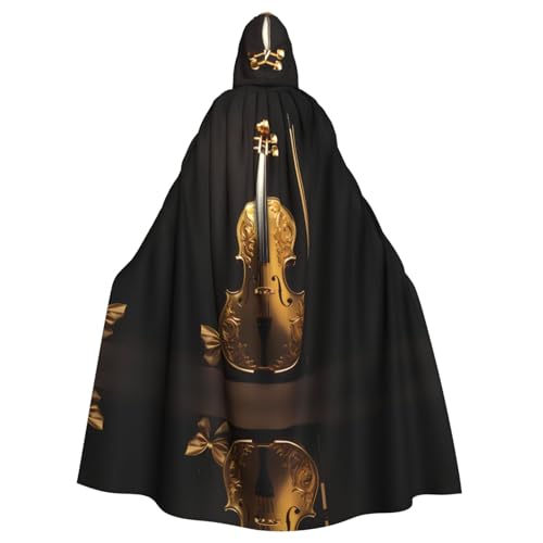Longue cape violoncelle et papillon pour costume Halloween adulte mixte