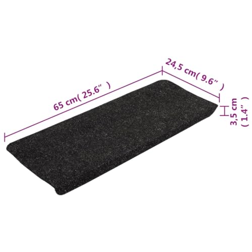 Alfombrillas para escaleras de tela premium con un acabado rectangular autoadhesivo 5