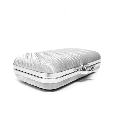 Image of Gold Clutch Purses for Women, Branch Clasp Pleated Evening Bag, Wedding Handbag for Prom, Cocktail & Formal Events