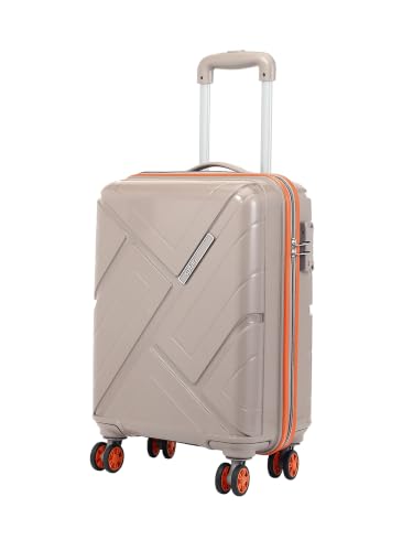 Image of Safari Benson Cabin 8 Wheels 55cm Carry on Trolley Bag Hard Case Polypropylene 360 Degree Wheeling System Luggage, TSA Approved Lock, Trolley Bags for Travel, Suitcase for Travel, Fossil