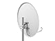 Opticum 2 Teilnehmer Satelliten-Komplettanlage (2X X80 digitaler Receiver, Twin-LNB, 80 cm Antenne)