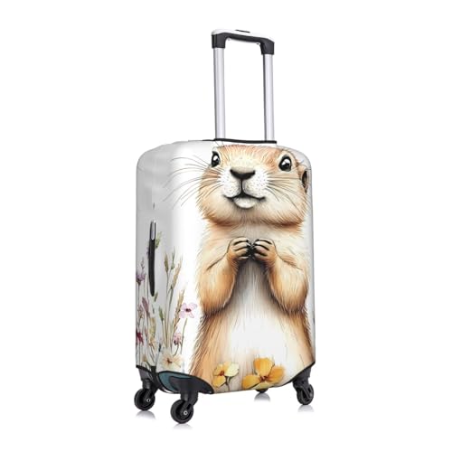 Prairie Dogs Elastic Travel Luggage Cover, Washable Spandex Suitcase Protector, Anti-Scratch Fits 18-32 Inch3