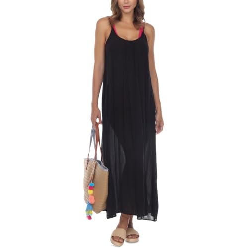 Womens Solid Maxi Cover-Up
