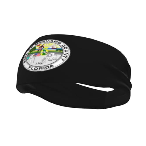 Seal of Brevard County, Florida Headbands Women Wicking