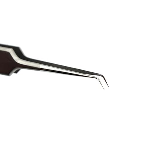 Ultra Fine Tweezers Non Magnetic Tweezers Curved Tip Tweezers Precision Stainless Steel Titanium Alloy Fine Tip Esd Safe Micro Soldering Tweezers Motherboard Work For Iphone Ipad #TOP5