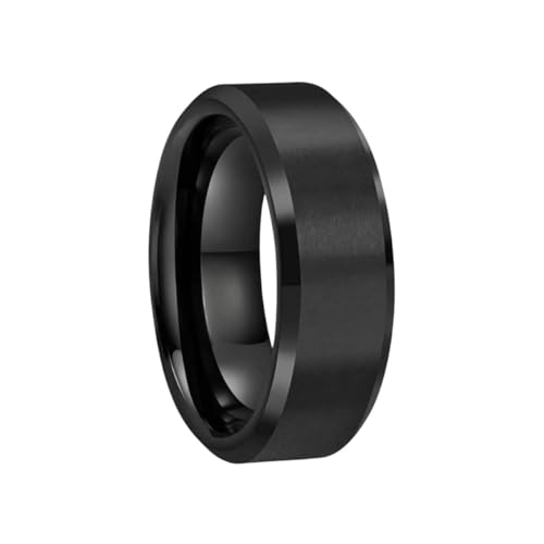 خواتم عصرية للجنسيين بلون اسود من كربيد التنجستين، خاتم زفاف...
