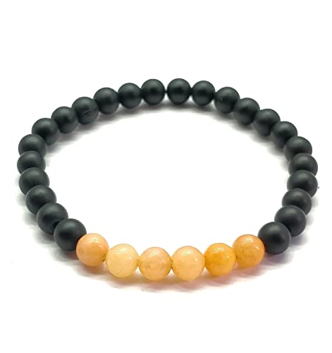 Bracelet spinelle noir mat anti-stress pour retrouver la paix intérieure