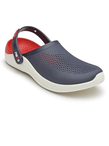 Image of URJO Italia Meta Men's & Boys' Casual Clogs /Sandals | Soft Sole, Waterproof & Lightweight | Comfortable, Extra Soft & Stylish with Adjustable Back Strap | Indoor & Outdoor Everyday Wear (URJO by Neoz)