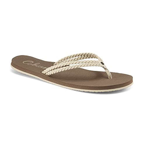Cobian Women's Leucadia Cream Flip Flops, 8 #TOP1