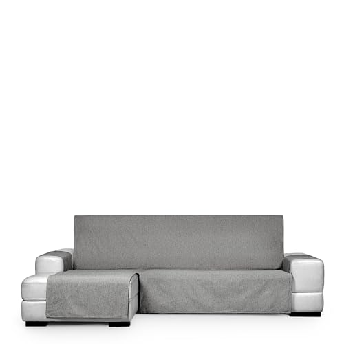 ECOMMERC3 | Funda Chaise Longue Extra Izquierda Sky - Cubre Sofá Adaptable Color Gris - Protector Lavable Fabricado en España