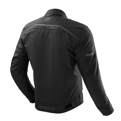 OZONE MOTO Neo Motorradjacke Herren | Textil | Ellbogen und Schulterprotektoren Stufe 1 | Rückenprotektortasche | Abnehmbar Thermofutter | 3 Belüftungskanäle