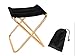 Mini tabouret pliable d'extérieur pour camping, pêche, camping, randonnée, plage, pique-nique (doré)