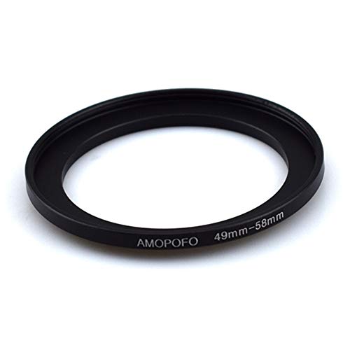 Image of 49mm to 58mm Step-Up Ring Filter adapter /49mm to 58mm Camera Filter Ring ;Compatible All Brands 49mm Lens and 58mm UV,ND,CPL,Metal Step Up Ring