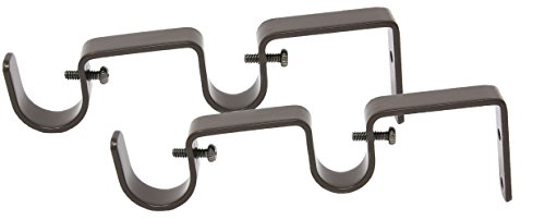 Urbanest Set of 2 Double Curtain Rod Bracket for 1