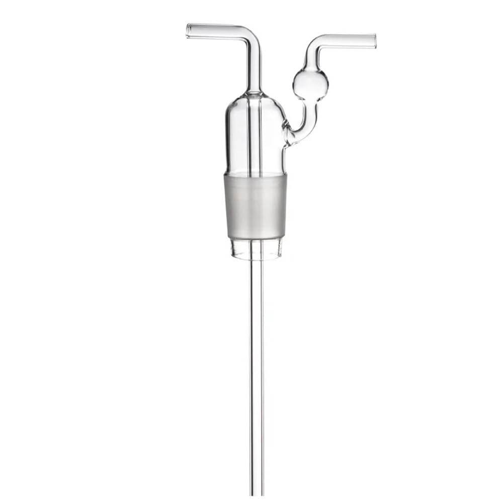 Cristalería de Laboratorio Frasco de lavado de 500 ml con boca esmerilada, vidrio transparente 34/35, equipo de laboratorio