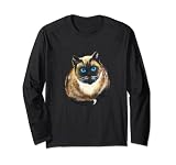 Dessin point chocolat siamois chat siamois amoureux des chats Manche Longue