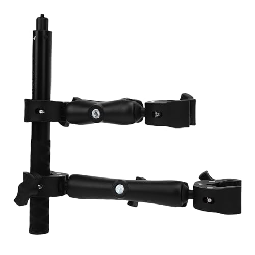 Support Guidon Moto Double Pince Kit Montage Vélo Perche Caméra Action 360