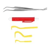 ELAZAYA 5Pcs/Set Pet Louse Lice Clamp Flea Clip Removal Tool Kit Ticks Remover for Dog Cat Tick Twee