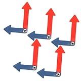 TOYANDONA 5pcs Plastic Clock Hands Kit for Wall Clock Repair Educational Teaching Tool for Boy Girl Includes Hour and Hands