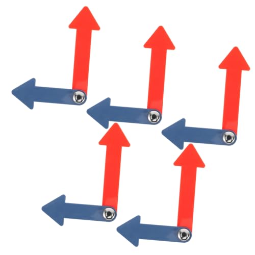 TOYANDONA 5pcs Plastic Clock Hands Kit for Wall Clock Repair Educational Teaching Tool for Boy Girl Includes Hour and Hands