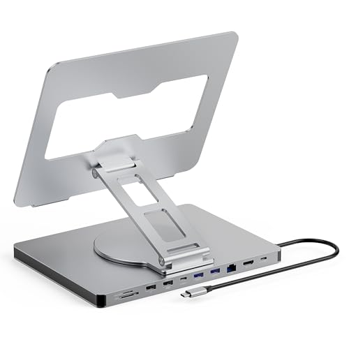 Station d'accueil 10 en 1 Type-C avec HDMI 4K et lecteur carte SD pour MacBook