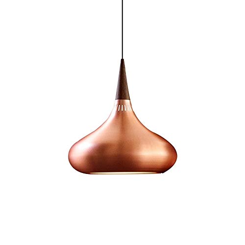 Lustre suspension industrielle marron E27 plafonnier métal rétro cuisine bar