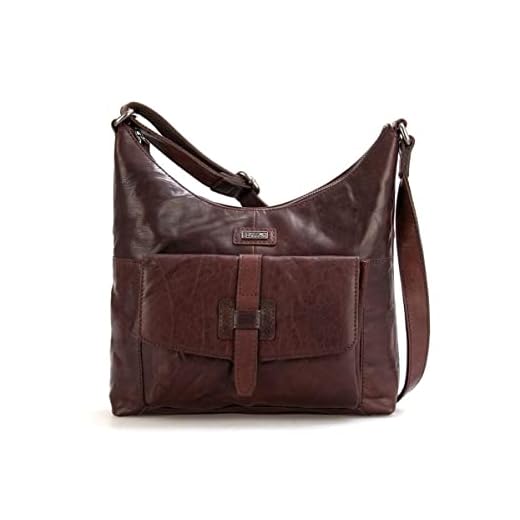 Spikes & Sparrow Bronco Schultertasche dunkelbraun
