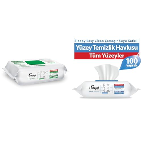 Easy Clean Beyaz Sabun + Çamaşır Suyu Katkılı Yüzey Temizlik Havlusu 100+100(200 Yaprak)