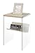 Convenience Concepts SoHo End Table, Weathered White / Glass