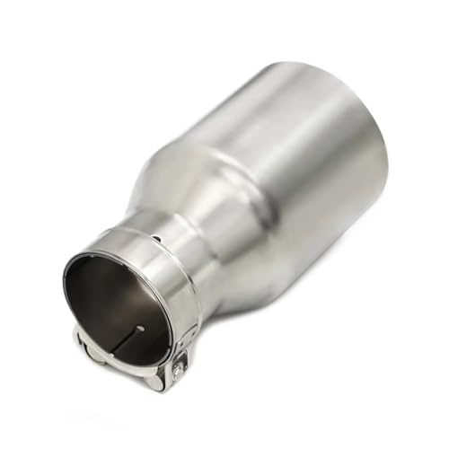 Cola de escape universal de 60 mm y silenciador recto para coche 3