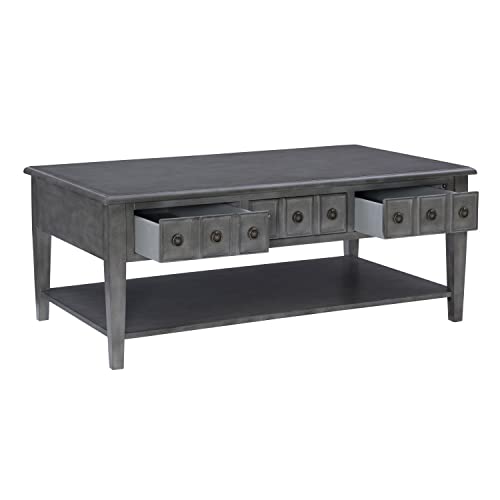 Linon Sadie Coffee Table With Grey Finish D1392A20Cofg #TOP6