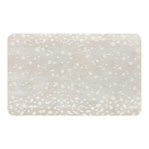 House of Noa Nama Standing Mat – Anti-Fatigue Kitchen Mats for Floor, Cushioned & Non-Slip Kitchen Comfort Mat for Standing, Thick Foam Anti-Fatigue Mat for Kitchen & Workspaces, Fawn Shea 22" x 36"