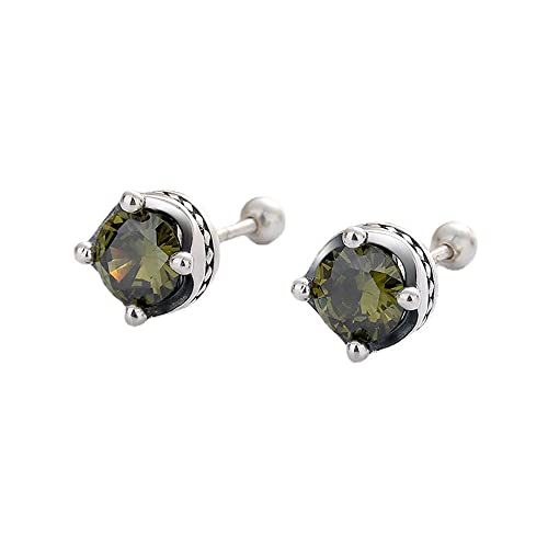 Boucles d'oreilles argent sterling 925 et chaîne pendante rock chic pour femme