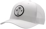 LINDO Trucker Hat - Palm Tree 2.0 (White w/White Patch)