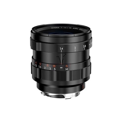 Thypoch Simera 75mm F1.4 �t���t���[�� �]�������Y ���C�J�J�����p M�}�E���g�����Y �}�j���A���t�H�[�J�X Leica M2 M4 M6 M9 M9-P M 240 M-P 240 M 262 M10-P M10-R M11 �u���b