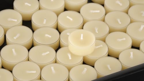 Bougies chauffe-plat en cire d'abeille blanche pour vos soirées de détente et dîners aux bougies