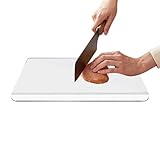 Tabla de cortar transparente, acrílico transparente antideslizante con borde de mostrador, tabla de cortar antideslizante, para pan crudo, pastelería, sushi, carnicero, hogar, camping, picnic