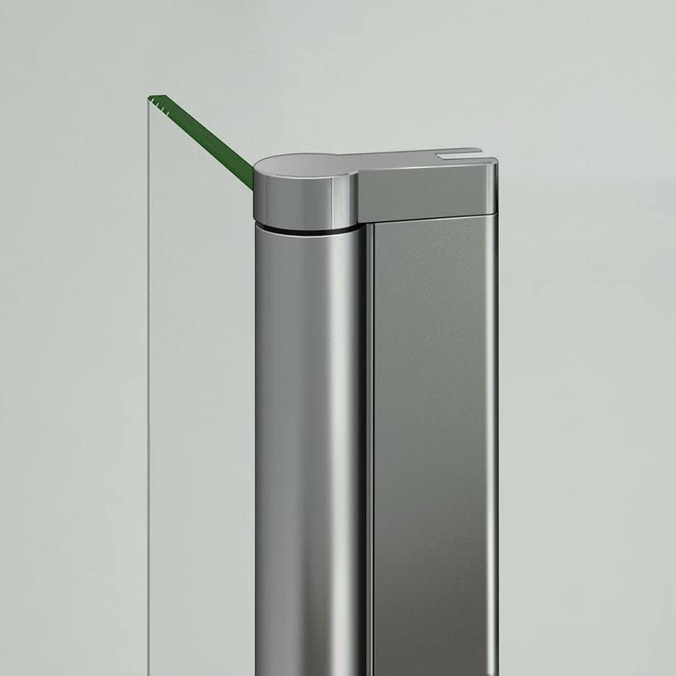 Aica volet pivotant seul 30x200cm retour pivotant à 180° pour paroi de douche à l’italienne en 8mm verre anticalcaire