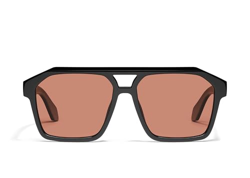 Quay - Men's Sunglasses, Oversized Aviator Shades, UV Protected Lenses