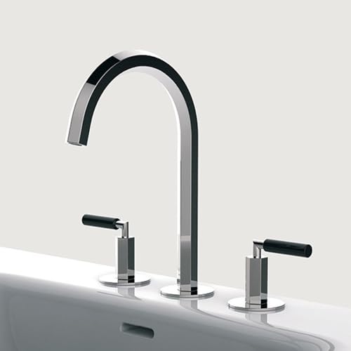 Robinet mitigeur de lavabo à 3 trous eau chaude et froide fendu