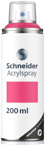 Schneider Paint-It 030 Supreme DIY Acryllack (hochdeckende Sprühfarbe UV-beständig 200 ml Acrylspray für fast alle Untergründe) magenta matt