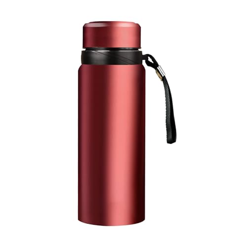 Botellas de agua aisladas 24 oz 32 oz 1,135 ml Botella de infusión de té de café taza térmica de doble pared aislada al vacío botella de acero inoxidable taza de viaje sin fugas mantiene el calor