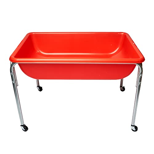 Image of Children's Factory Medium Sensory Table – 24″ Height, Sandbox, Water Table for Kids, Red
