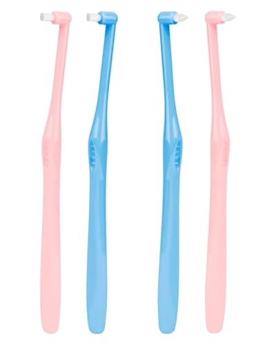 JUKOTA 4 PCS Cepillos Dientes Tuft,Cónico y Redondo Cepillo Dental de Un Solo Penacho,Limpieza Precisa de Encías,Pcepillo de Dientes Intersticial,para Aparatos de Ortodoncia e Áreas Difíciles