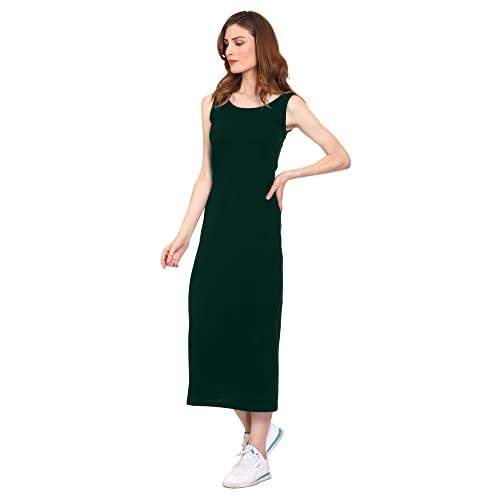Image of ROARERS Women Maxi Length Sleeveless Cotton Black Dress