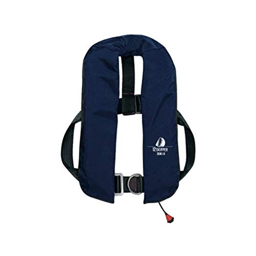 12skipper Gilet de Sauvetage Automatique Skipper ISO 300N avec Harnais, Bleu Marine Cover