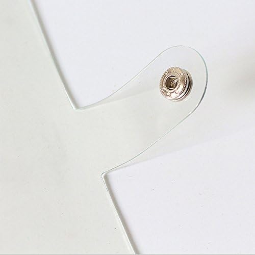 Index Tabs for A5/A6 6-Holes Cover Round Ring View Binder File Folder Loose Leaf Sheet Protectors Binder Cover Protector (Clear Cover,A6/17cm*10cm/6 Inch) 2
