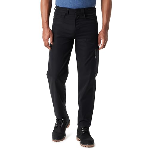 BASS Outdoor Men’s Essential Water Repellent Tech Zip Cargo Pocket Tapered Leg Pant Standard